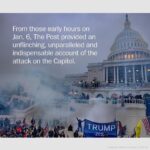 Jeff Bezos Instagram - The Pulitzers’ gold medal prize for public service isn’t given to an individual but to the entire organization. Huge kudos and congrats to the whole Washington Post team! Repost from @washingtonpost • The staff of The Washington Post won the 2022 Pulitzer Prize public service medal for its coverage of the causes, costs and aftermath of the Jan. 6 attack, showing how the forces behind the siege are shaking the underpinnings of democracy. The prize, considered journalism’s highest honor, recognizes the work of more than 100 journalists across The Post’s newsroom, many of whom contributed reporting from the Capitol grounds that day, as well as others who investigated the security failures that contributed to the events of Jan. 6, the human costs of the attack and the larger ramifications for the nation. The resulting three-part series provided penetrating coverage of the failures that led to the attack and illustrated how the forces behind that assault remain potent and growing, undermining the faith many Americans have in the integrity of elections — and laying the groundwork for battles yet to come.