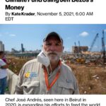 Jeff Bezos Instagram - Congrats on this important work, @ChefJoseAndres. As you say: build longer tables, not higher walls.