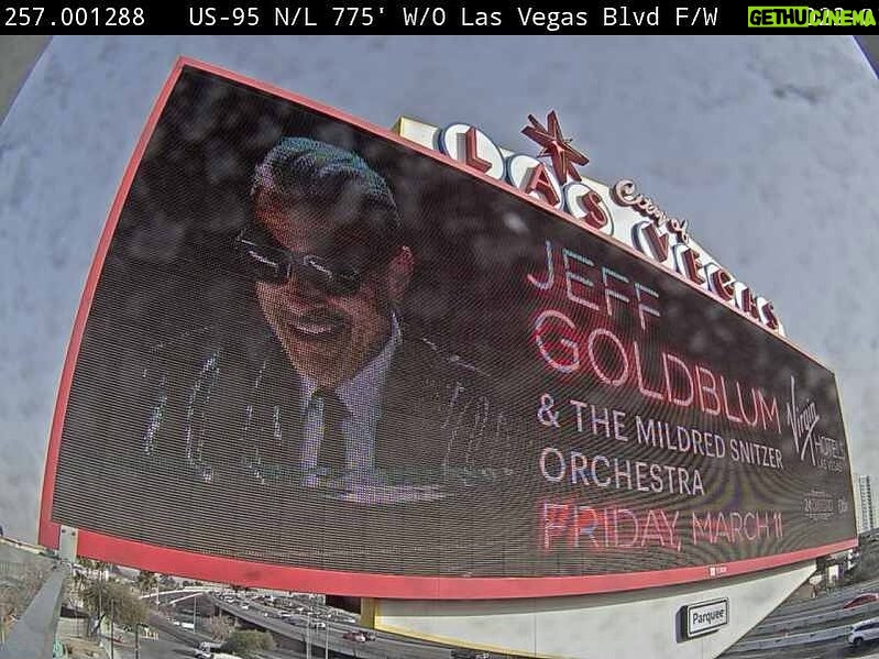 Jeff Goldblum Instagram - See you in Vegas! 😎🎹🔥 #mildredsnitzerorchestra Las Vegas, Nevada