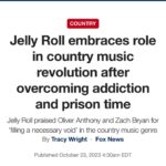 Jelly Roll Instagram - Making headlines out here again - never would’ve dreamed this would be life— unreal 🙏