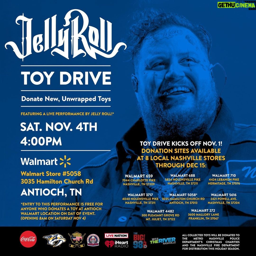 Jelly Roll Instagram – The biggest toy drive in Nashville history ...