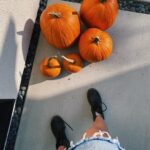Jenn McAllister Instagram - what should i carve into my pumpkins? Los Angeles, California