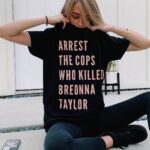 Jenn McAllister Instagram - It’s been 150 days since Breonna Taylor was murdered in her sleep by Jonathan Mattingly, Brett Hankison, and Myles Cosgrove—and her killers have not been charged. Too often Black women who die from police violence are forgotten. Let’s stay loud, keep demanding justice for Breonna and her family, and SAY HER NAME. This campaign and t-shirt was created by @phenomenal in partnership with the Breonna Taylor Foundation, to which all profits will be donated. (Art by @arlyn.garcia) Los Angeles, California