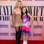 Jenna Davis Instagram - We are never ever ever getting over this night 🥹🩷 I love you @taylorswift !! Thank You So Much @youtube @taylornation for having me!! #TSTheErasTourFilm #taylorswift #swiftie The Grove Mall