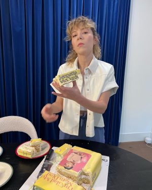 Jennette McCurdy Instagram - happy first birthday igmmd. thank you all so much for making this book a NYT bestseller for one entire year. i honestly can’t believe it. i’m grateful every day for the crazy ride this last year has been and for the incredible opportunities that have come from it. it’s thanks to you all ♥️