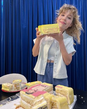 Jennette McCurdy Instagram - happy first birthday igmmd. thank you all so much for making this book a NYT bestseller for one entire year. i honestly can’t believe it. i’m grateful every day for the crazy ride this last year has been and for the incredible opportunities that have come from it. it’s thanks to you all ♥️