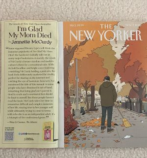 Jennette McCurdy Instagram - still can’t believe I’m Glad My Mom Died was on the inside flap & inside front cover of @newyorkermag . i have no idea what the initial marketing budget was for IGMMD, but i have a feeling that budget changed a lot after you all so enthusiastically supported the book. so thank you 🙏 now all i need to do is meet fran lebowitz and i’ll be an honorary new yorker