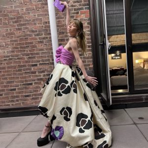 Jennette McCurdy Instagram - thank you @time for the incredible honor - i’m proud & grateful to be on your #time100next list. 

the gala was lovely and it was great getting to catch up with my old friends @keke & @lilyjcollins - two beautiful, kind, talented women. i’m always thrilled for their success. 

a huge thank you to the incredible team who helped me feel my best 😊 
pr: @jillfritzopr @sfertelmes
stylist: @arieltunnell
makeup: @meredithbaraf
dress: @azziandosta
shoes: @stevemadden 
jewelry: @nicolerosejewelry @candyicejewelry @simonejewels
clutch: @edie_parker
1st photo by: @taylorehill