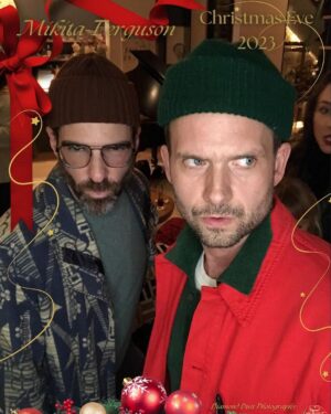 Jesse Tyler Ferguson Instagram - Merry Christmas & happy holidays from the Mikita - Ferguson household. Thanks to Santa for making a visit, to @sarahcarey1 for making everything delicious, to @toddhawk for bringing the spirit & @pernodricardusa for keeping the bar stocked! Sending y’all so much love. ❤️❤️🎁🥰🎅🏻
