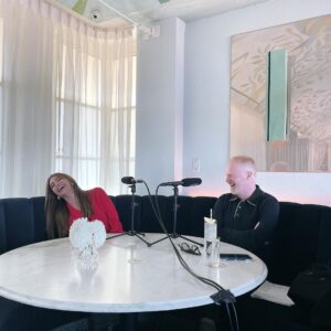 Jesse Tyler Ferguson Instagram - This week on Dinner’s On Me, “Griselda” and “Modern Family” star Sofia Vergara joins the show. Over pizza and what they call “fluffy orange juice,” Sofia tells me what it was like to produce and star in the hit Netflix series “Griselda.” Plus, we get into Ed O’Neill’s voicemails and why marshmallows were hidden on the “Modern Family” set. And because it was Valentines Day I brought Sofia flowers. This episode was recorded at Dante in Beverly Hills, CA. 
 
Episode link is in the bio—don't wait, give it a listen! ❤️