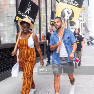 Jesse Williams Instagram - 💪🏽 Solidarity with labor, period.  Workers united can halt operations in a multi-billion-dollar industry because they are necessary. If they are necessary, they have value. If they have value, they should have an unobstructed view of that value: transparency re: the fruits of their labor and the ability to negotiate fair compensation reflecting that value. 

Only 5-15% of our union members earn the annual $26,470 needed to qualify for health care. So 85-95% of us earn less than $26,470 a year. @Variety estimates that only 2 percent of the union’s membership “safely earn a middle class wage…” This is about the working class, not the wealthy. 
Hold fast and fairly. 🪧
@sagaftra 💪🏽 @wgawest @wgaeast