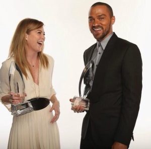 Jesse Williams Instagram - 🥂 Big Love & Congrats to my generous, hilarious, homie @ellenpompeo 🏆
Legacy Forever