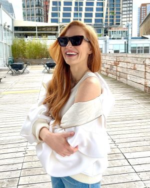 Jessica Chastain Instagram - Feels like summer out here in NYC