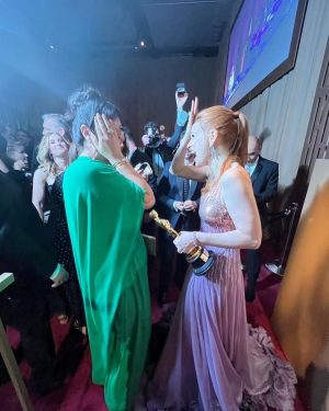 Jessica Chastain Instagram - Can’t believe it’s already been a year. Congrats to all of this year’s nominees, enjoy your special night 🖤 #Oscars2022