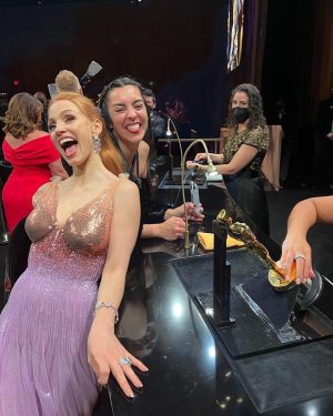 Jessica Chastain Instagram - Can’t believe it’s already been a year. Congrats to all of this year’s nominees, enjoy your special night 🖤 #Oscars2022