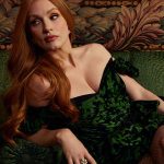 Jessica Chastain Instagram – Tis the season 💋 @marieclairemag