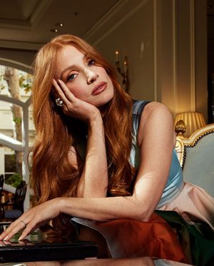 Jessica Chastain Instagram - Tis the season 💋 @marieclairemag