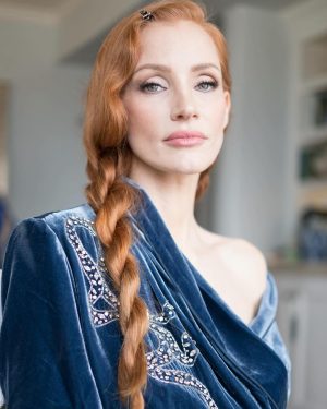 Jessica Chastain Instagram - If you see me out in public wearing this @oliviavonhalle robe no you didn’t 😏

📸 @renatocampora