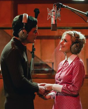 Jessica Chastain Instagram - About a year ago we were in music rehearsals, learning some of George Jones and Tammy Wynette’s biggest hits. Nerves were high, emotions were higher as we tried to channel these two country legends. A year has passed and we can finally start to share their story with you. More to come from #GeorgeAndTammy @paramountnetwork