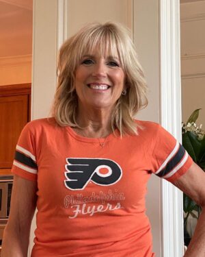 Jill Biden Instagram - Let’s go Flyers 👏👏👏👏👏

It’s game day. #AnytimeAnywhere