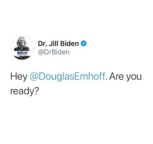 Jill Biden Instagram - Okay @DouglasEmhoff. Let’s win this, together.