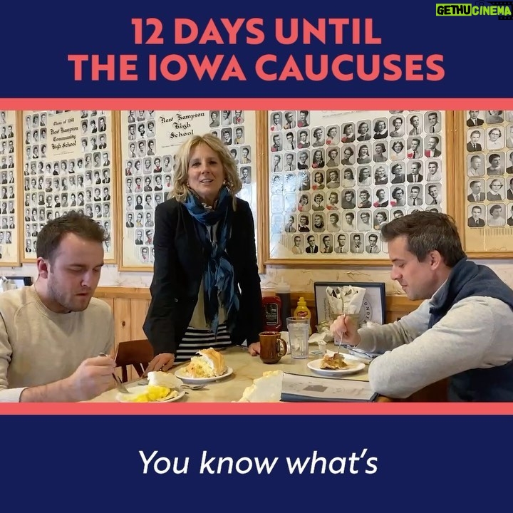 Jill Biden Instagram - Caucusing for Joe is as easy as pie! Sign up here: https://caucus.joebiden.com/ia