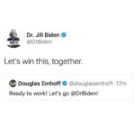Jill Biden Instagram - Okay @DouglasEmhoff. Let’s win this, together.