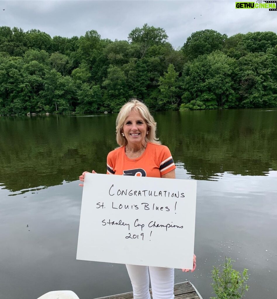 Jill Biden Instagram - Worth the wait—congrats St. Louis Blues!