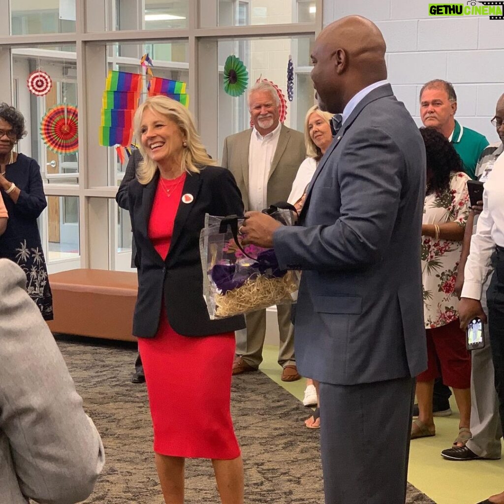 Jill Biden Instagram - Today we spoke with educators and leaders from across the state about the strength and needs of their districts. What an inspiring first day in South Carolina. I wish my colleagues a wonderful summer!