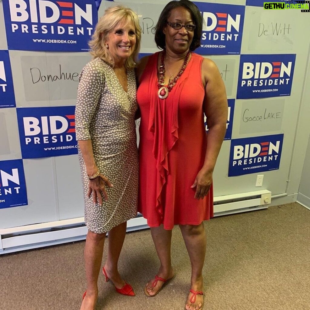 Jill Biden Instagram - It's been a heartbreaking week, but spending time with volunteers—who show up and get to work, just because they want to make the world a better place—reminds me of how much there is to be hopeful about. Thank you Davenport and Dubuque for welcoming me today! Iowa