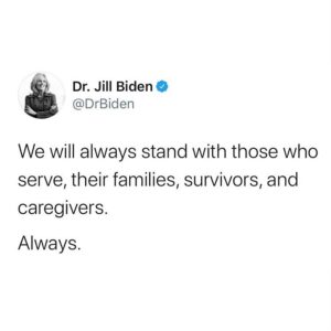 Jill Biden Instagram - Always.

[Joe’s statement is linked in my bio.]