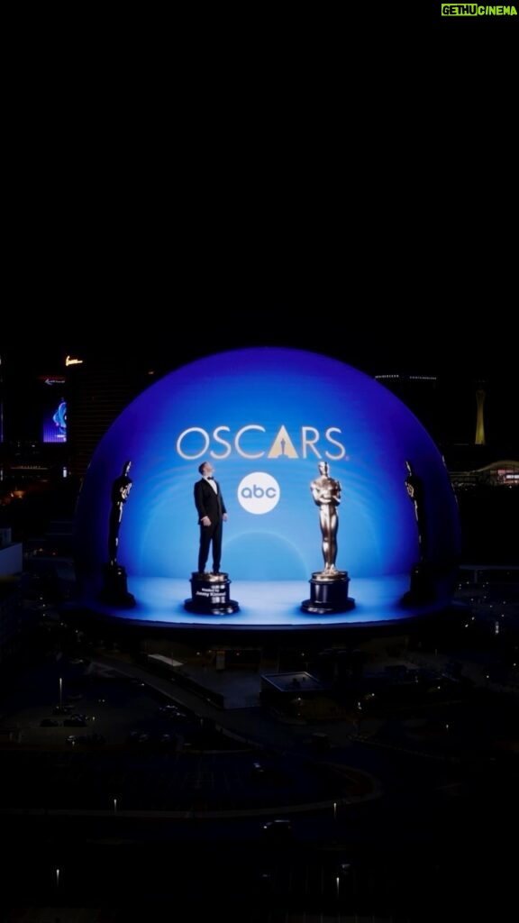 Jimmy Kimmel Instagram - Ever since I was a little boy growing up in Vegas, I dreamed about A. being on the Sphere and B. That there would be a Sphere. I am hosting the #Oscars LIVE Sunday at a NEW TIME. 7e|4p on ABC