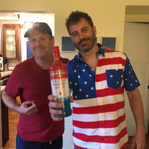 Jimmy Kimmel Instagram - Over the years, fashion experts and famous designers often ask “Why do you dress like this on the 4th of July?” and my answer is two-fold...
#1 - because, for better or worse, I love this country and 
#2 - because Marshall’s had a sale.

Happy Independence Day to my fellow Americans 🇺🇸🌭