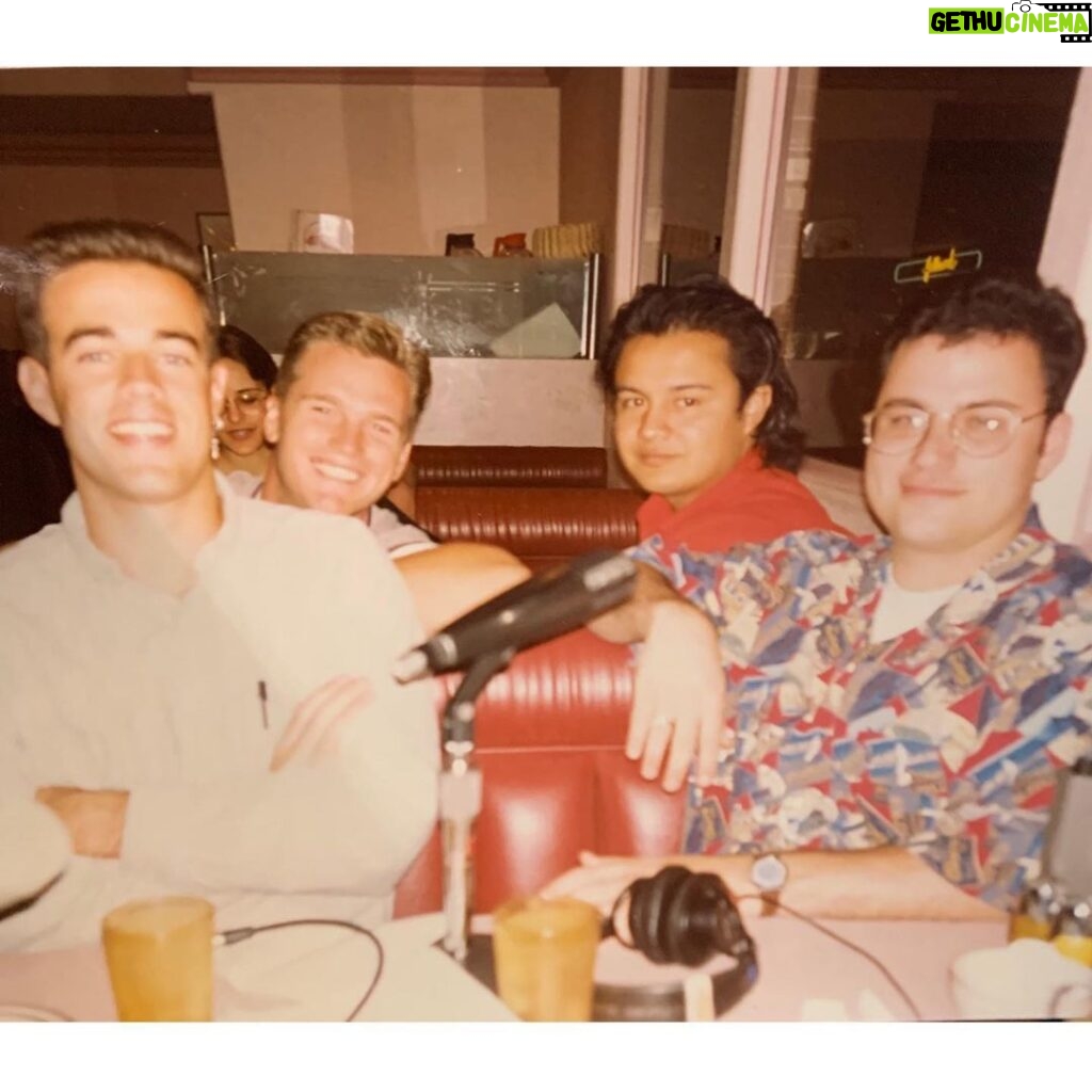 Jimmy Kimmel Instagram - Cheers and a very happy 50th to my dear old pal and second little brother @CarsonDaly. We met before we were old enough to legally drink these beers. I am proud of all you’ve accomplished since we worked in that dirty little radio station in Palm Springs but even prouder that you’ve become one of the best men I know.
