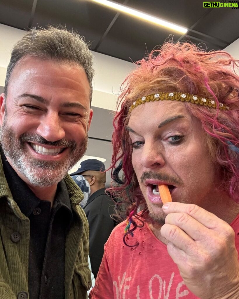 Jimmy Kimmel Instagram - Cannibal. @CarrotTopLive @Vegas #SuperBowl #ExcessiveCelebration #ad