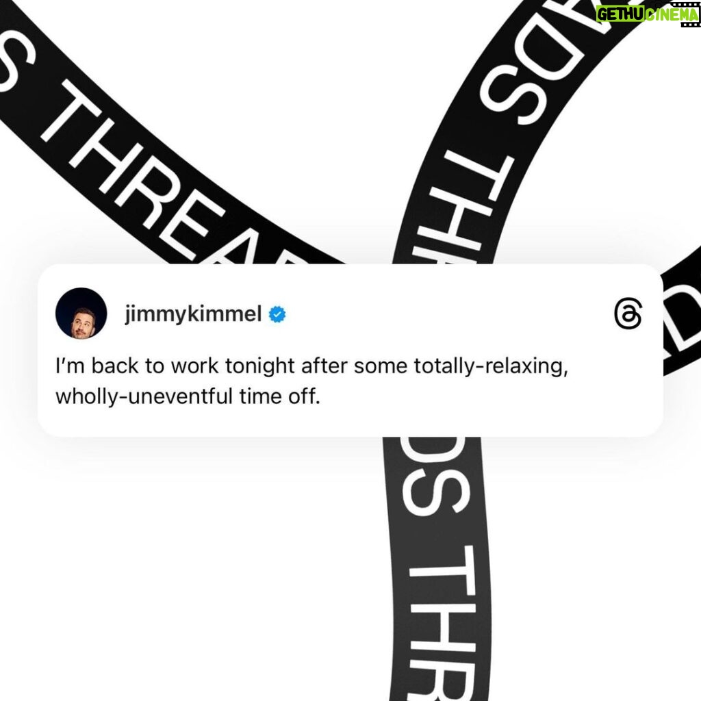 Jimmy Kimmel Instagram -
