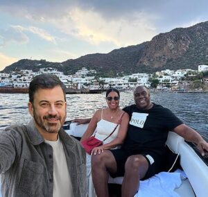 Jimmy Kimmel Instagram - My best friend and adventure partner for life @MagicJohnson is here tonight!