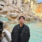 Jiratchapong Srisang Instagram – ขอให้ลูกได้กลับมาอิตาลีอีกนะครับ 🤍 Trevi Fountain, Rome