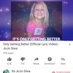JoJo Siwa Instagram - MY BRAND NEW SONG “ONLY GETTING BETTER” IS OUT!!❤️🎉 Go watch the OFFICIAL lyric video right now (the link is in my bio!)👆🏼💕