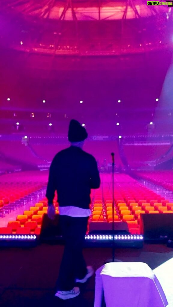 Jo Koy Instagram - Sometimes things just work out this way. I literally just pulled into the arena while my crew happened to be running tech rehearsal. By the time I walked out on stage it was the exact moment that I would normally walk out on stage for my shows. Thank you Sydney Australia! 14k showed up and showed out!! Sydney, Australia