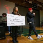 Jo Koy Instagram - Went back to my high school to give back. Proud of my sister for representing JK foundation and making this beautiful moment happen. Our goal is to continue to inspire @hfhsfalcons students to follow their dreams. Mahal kita!! Henry Foss High School Alumni