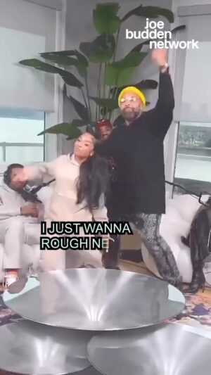 Joe Budden Instagram - I gotta be honest…. Being a hype man for @lola.brooke is a whole cardio workout 😭… i think I’ll sit my old ass down now, the pressures of TikTok got to me 🥹😭