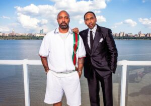 Joe Budden Instagram - Getting to it!! Salute to @stephenasmith for always showing love!!! 🫡✊🏾🔥