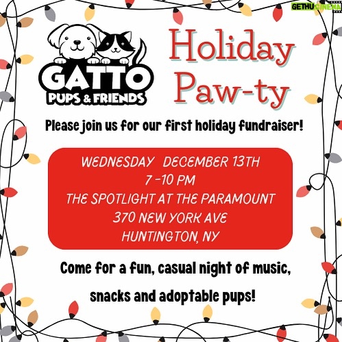 Joe Gatto Instagram - It’s our first fundraising event on 12/13. Go to @gattopupsandfriends bio to get tickets!