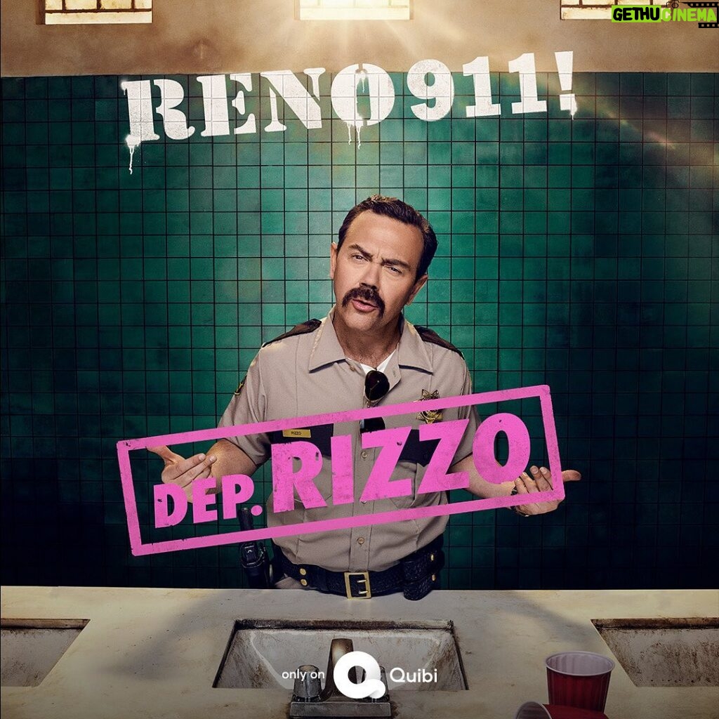 Joe Lo Truglio Instagram - I play all sorts of cops. There’s a homemade catalogue I consult. Here’s a shady maniac. 🎭🏆But for real this group is a fun bunch, made up of funny-as-hell friends, and coming your way May 4 on @quibi. Happy to be goofing with all of them. #Reno911 🚨🚨🚨🚨🚨🚨 P.S SURPRISE GUEST STAR ON LAST PIC.