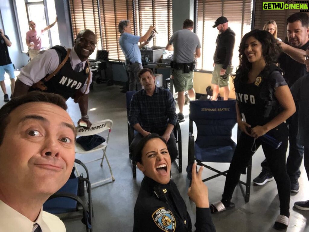Joe Lo Truglio Instagram - This was 1st day shooting Season 7 back in July last year, which was a million years ago. Thanks everyone who took a ride along with us this season. It was one of our best. Thank you Dan Goor, our producers and crew for being great. Thank you NBC for having us. Can’t wait to get after Season 8. Meantime, stay kind, patient, and strong, everybody. 💪🏼❤️
