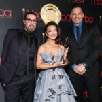 Joe Manganiello Instagram - The grand finale of the evening was The Timeless Beauty Award. Actress Ming-Na Wen was honored by longtime friends Joe Manganiello and Chaz Dean. As Joe said, “Congratulations on the “Reverse-Aging Award!” ♥️🙏 @mingna_wen @joemanganiello @chazdean #timelessbeauty #hollywoodbeautyawards Photos by @johnphotography Hollywood