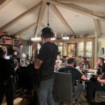 Joe Manganiello Instagram - Got the band back together after three years of remote play and no play… WAR OF DRAGONS Episode 73 kicked off with a food truck and a two hour recap from the very first adventure five years ago, all the way through to the present. The Sandal of Gygax made its appearance as it settled into its new home for the next calendar year at The E. Gary Gygax Memorial Dungeon in Beverly Park next to a set of Gary’s dice gifted to me by his son Luke for my 42nd birthday a few years back. Vince spearheaded a surprise for me, a framed piece of art by Max Dunbar that was used to craft the Wizkids miniatures sets, including all of the characters in the group but this time, with a looming Tiamat above. So f-ing cool… It was a blast seeing everyone in person! Can’t wait for the next session.