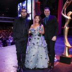 Joe Manganiello Instagram - Sharing the Stage ❤️ Two @cmucfa alumni shared the spotlight on Sunday during the @hollywoodbeautyawards. Actress and @cmudrama alumna Ming-Na Wen received the Timeless Beauty Award! 🏆 She was honored by longtime friends Joe Manganiello, who is a fellow CMU alum, and Chaz Dean. Photos via @johnphotography #TartanProud