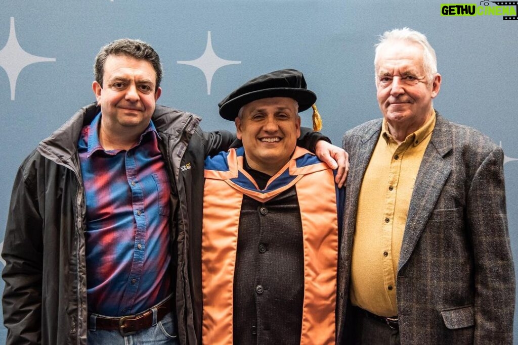 Joe Russo Instagram - Last week, I had the privilege of receiving an honorary degree from the University of East Anglia. My time was short when I attended as a student during a semester abroad in 1991, but the school and faculty had a life altering impact on me. Jon Hyde (on the right) gave me an assignment to write and perform a monologue that would ultimately inspire me to pursue a career in film. Jonty Rea (on the left) performed with me in a production of American Buffalo, and taught me everything I know about acting. Jonty also starred in our first film Pieces. When I arrived home after that semester abroad, I made the decision to apply to film school. So please, join me in thanking these two gentlemen for Avengers: Infinity War and Avengers: Endgame…